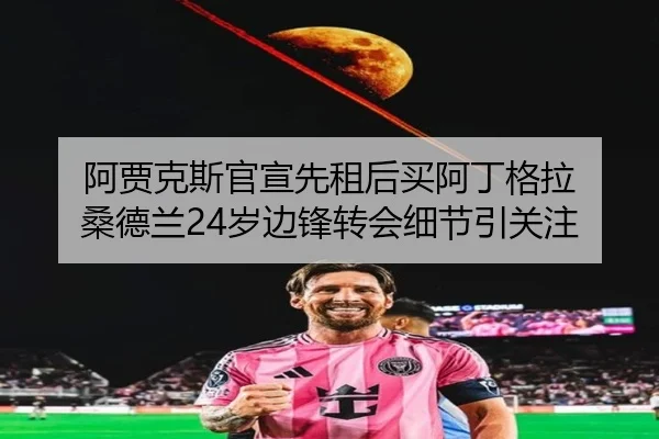 阿贾克斯官宣先租后买阿丁格拉 桑德兰24岁边锋转会细节引关注（RAYESPORTS）